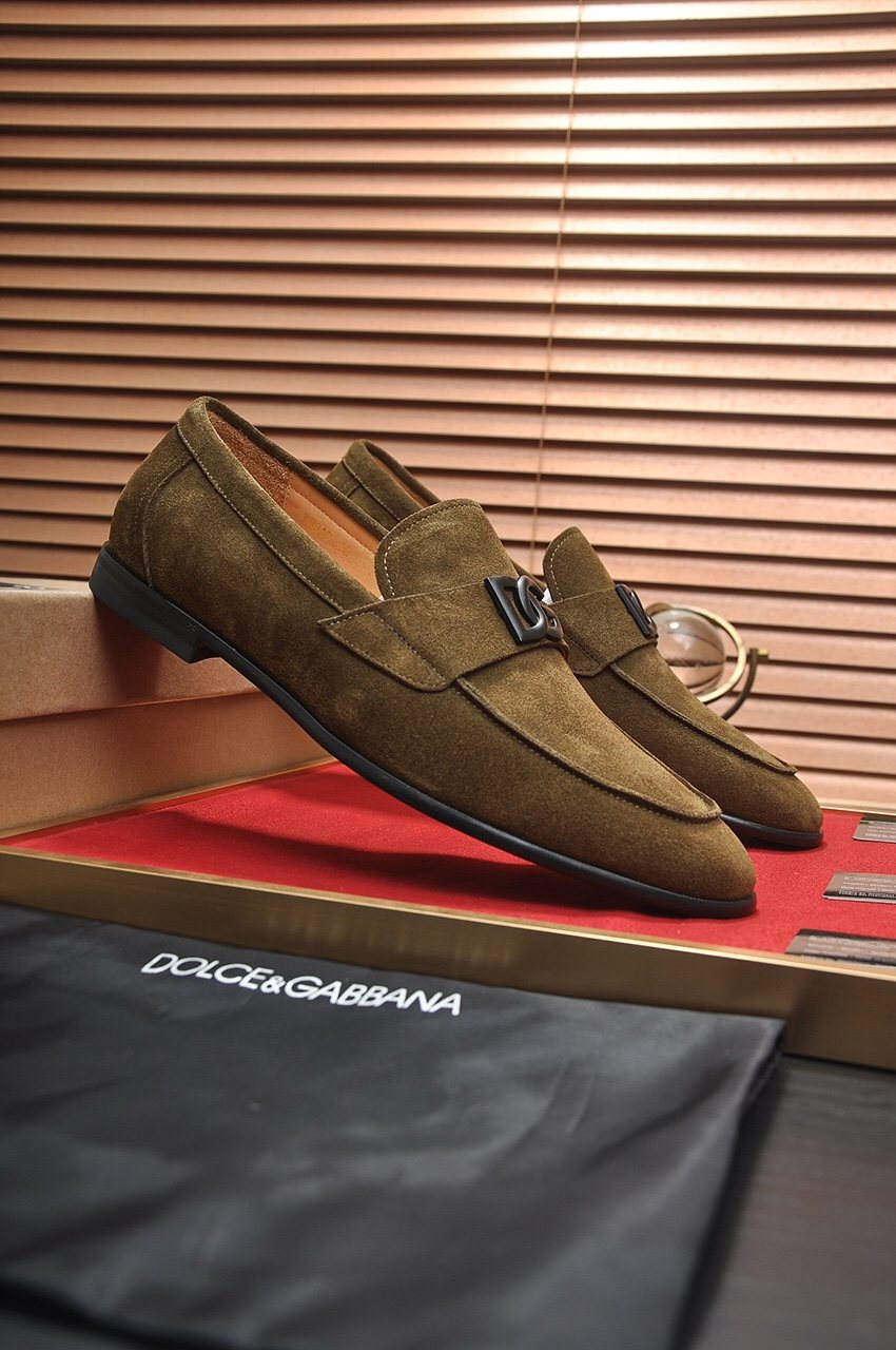 Dolce & Gabbana Bernini Buckle Loafers — front