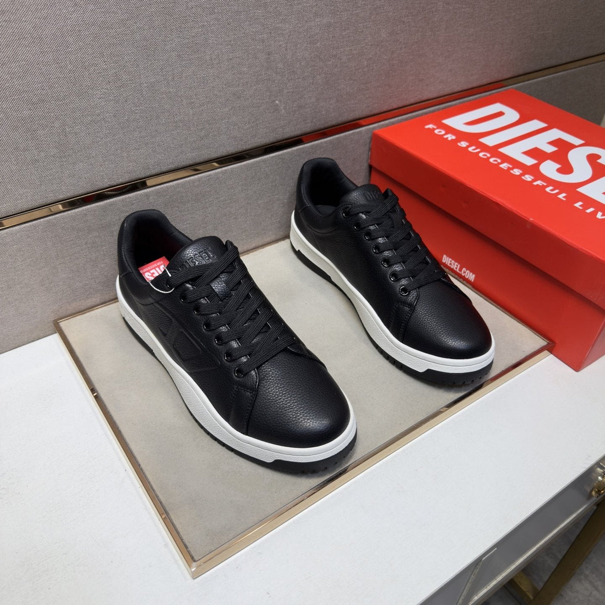 DIESEL Paneled Low-Top Sneakers — hero