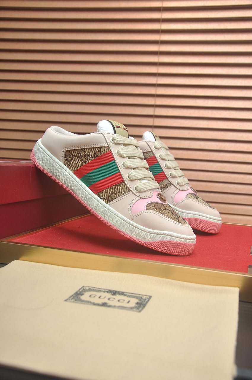Gucci Striped Low-Top Sneakers — front