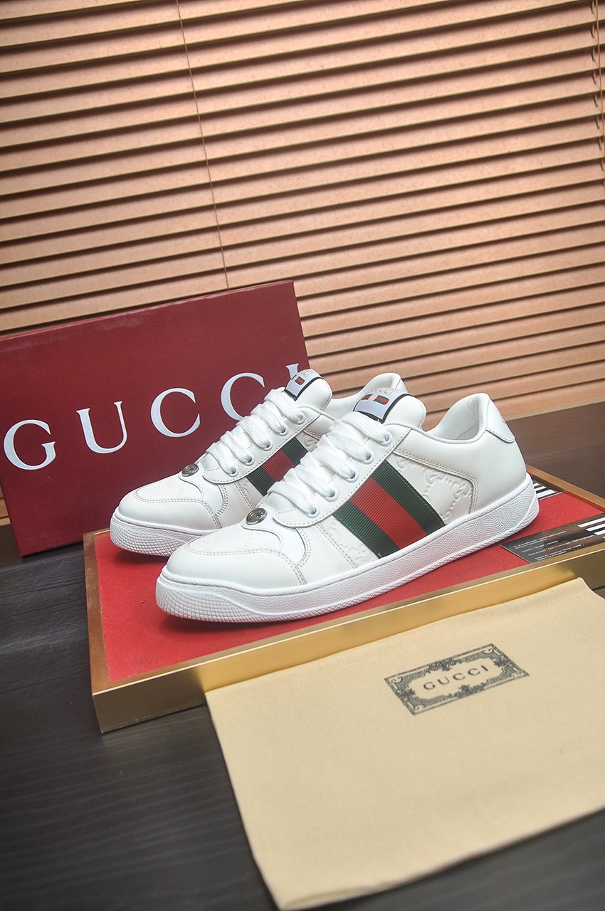 Gucci Striped Low-Top Sneakers — front