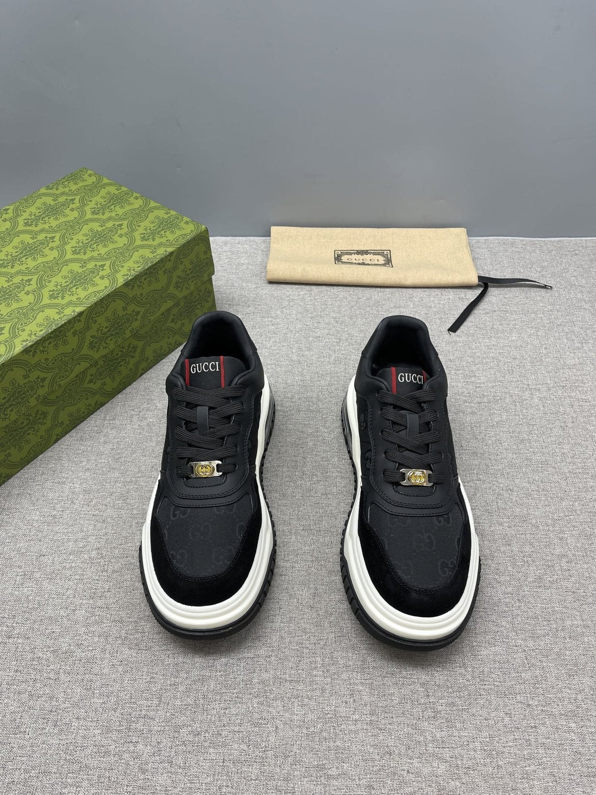 Gucci Men’s Low-Top Lace-Up Sneakers — front