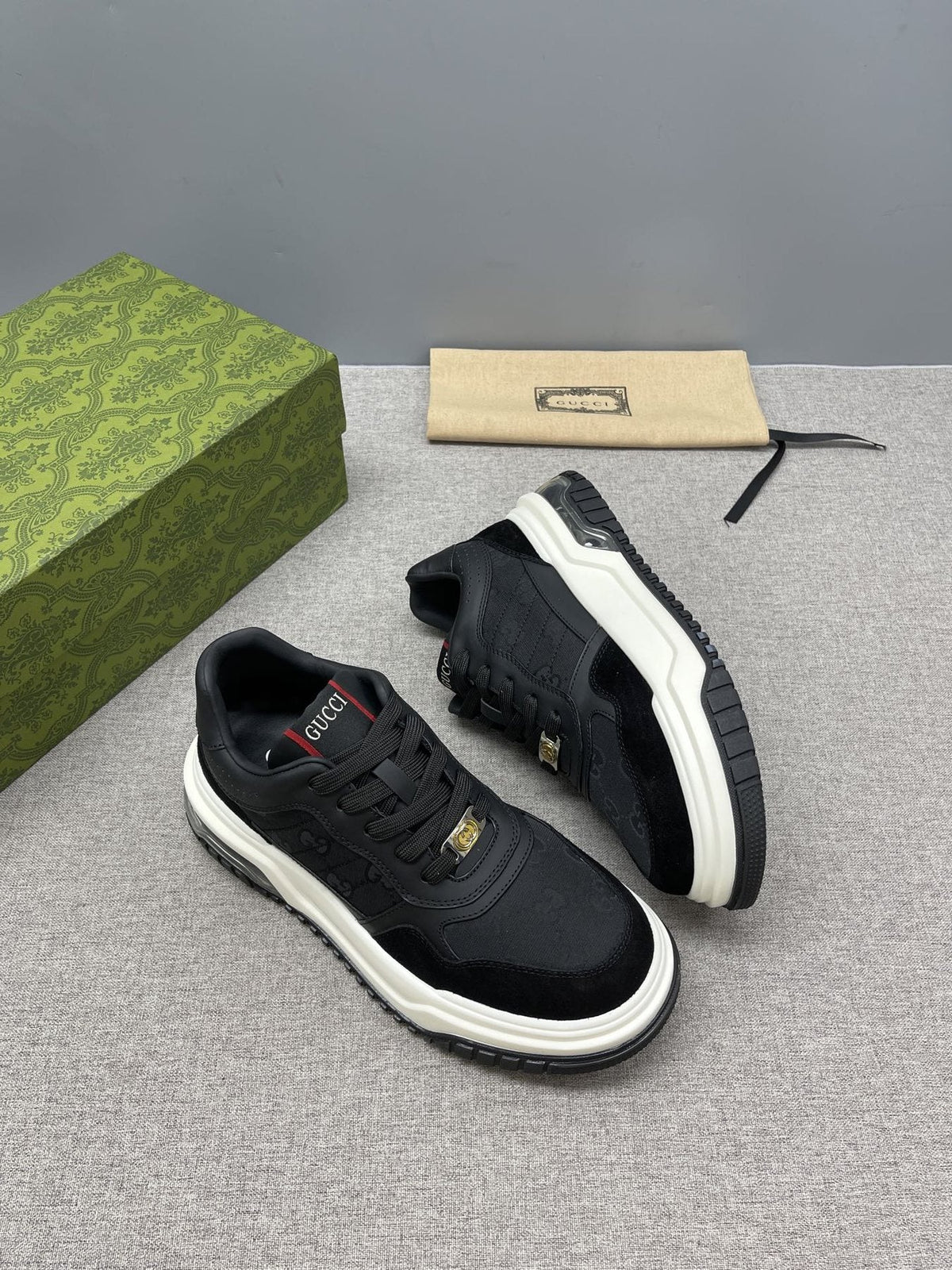 Gucci Men’s Low-Top Lace-Up Sneakers — front