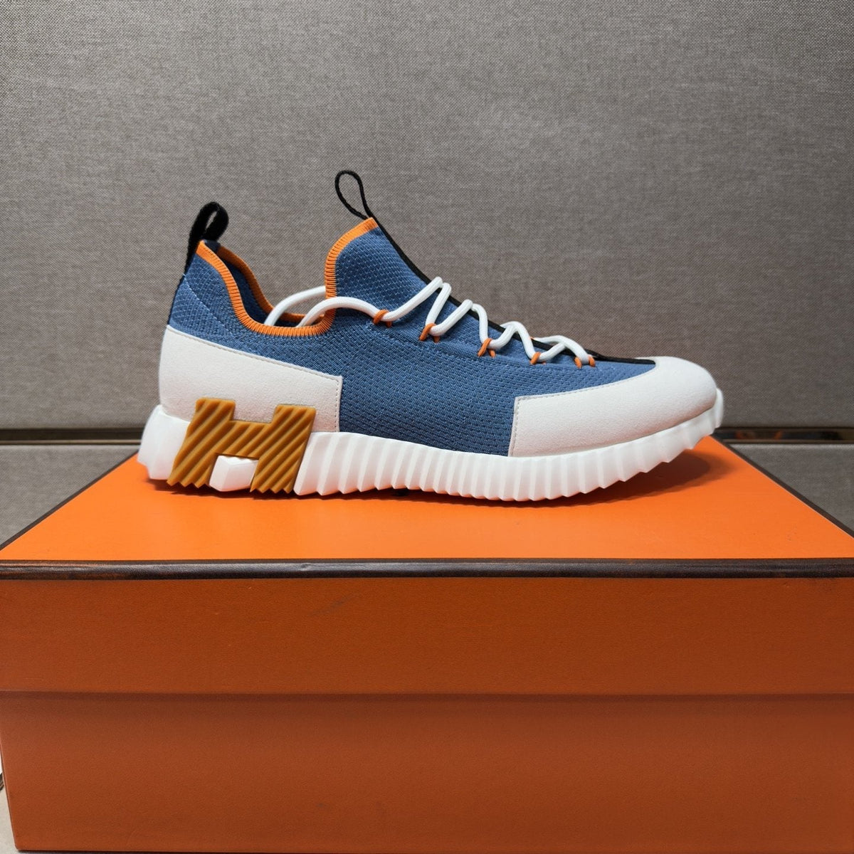 Hermès Color-Block Low-Top Sneakers — front