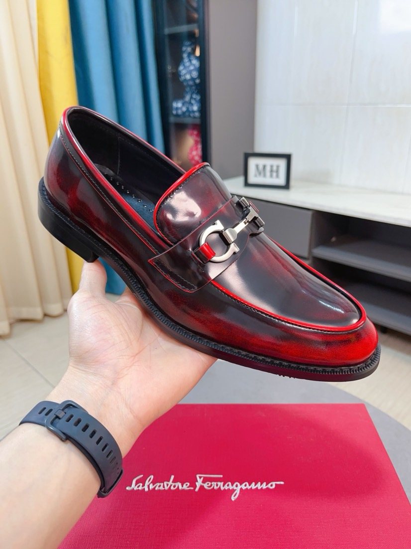 Ferragamo Men's Bit Loafers — front