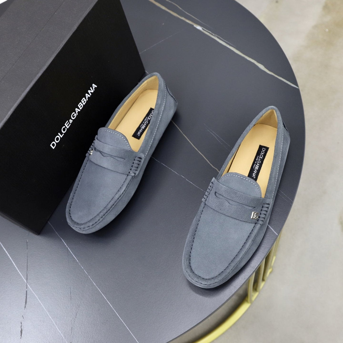 Dolce & Gabbana Moc-Toe Loafers — front