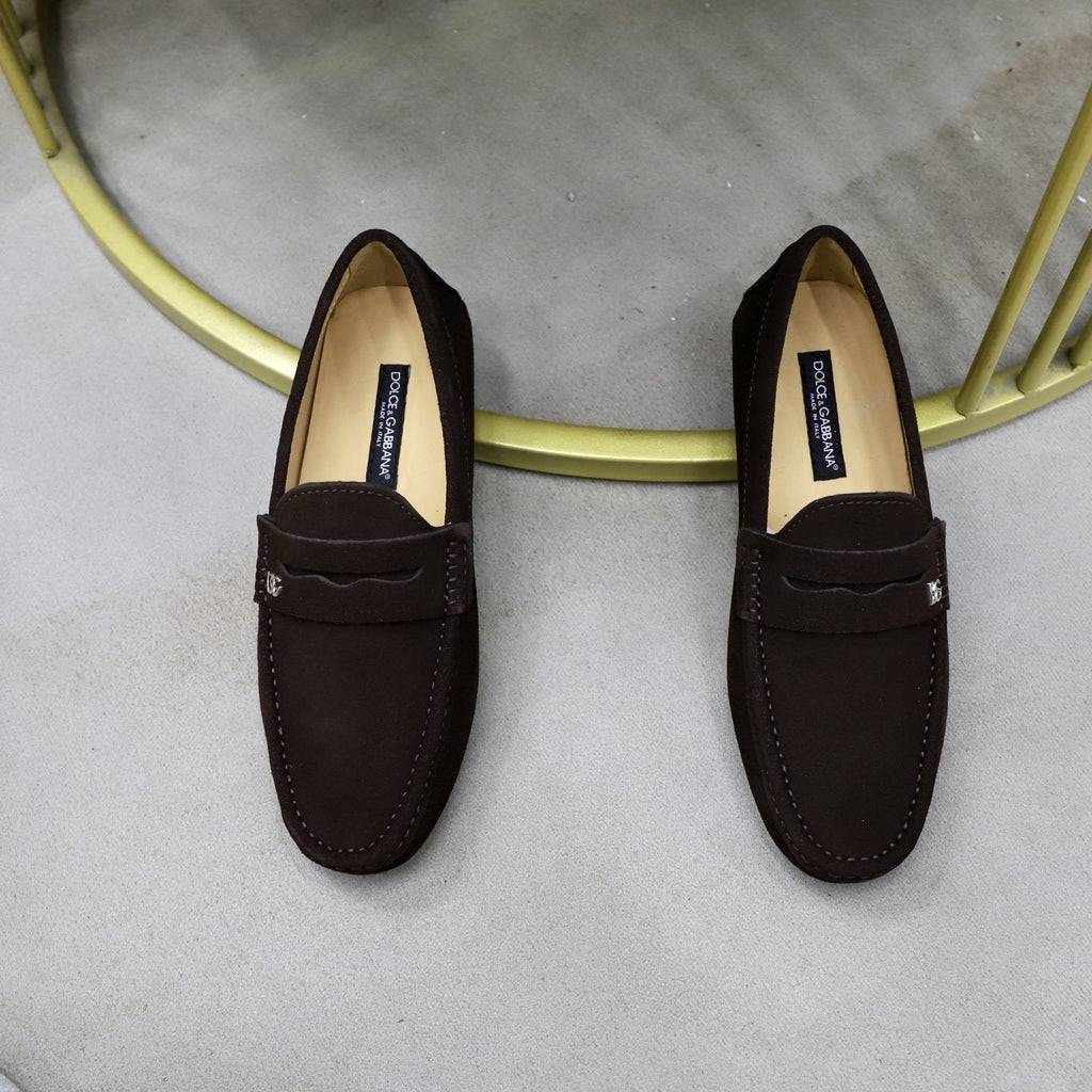 Dolce & Gabbana Moc-Toe Loafers — front