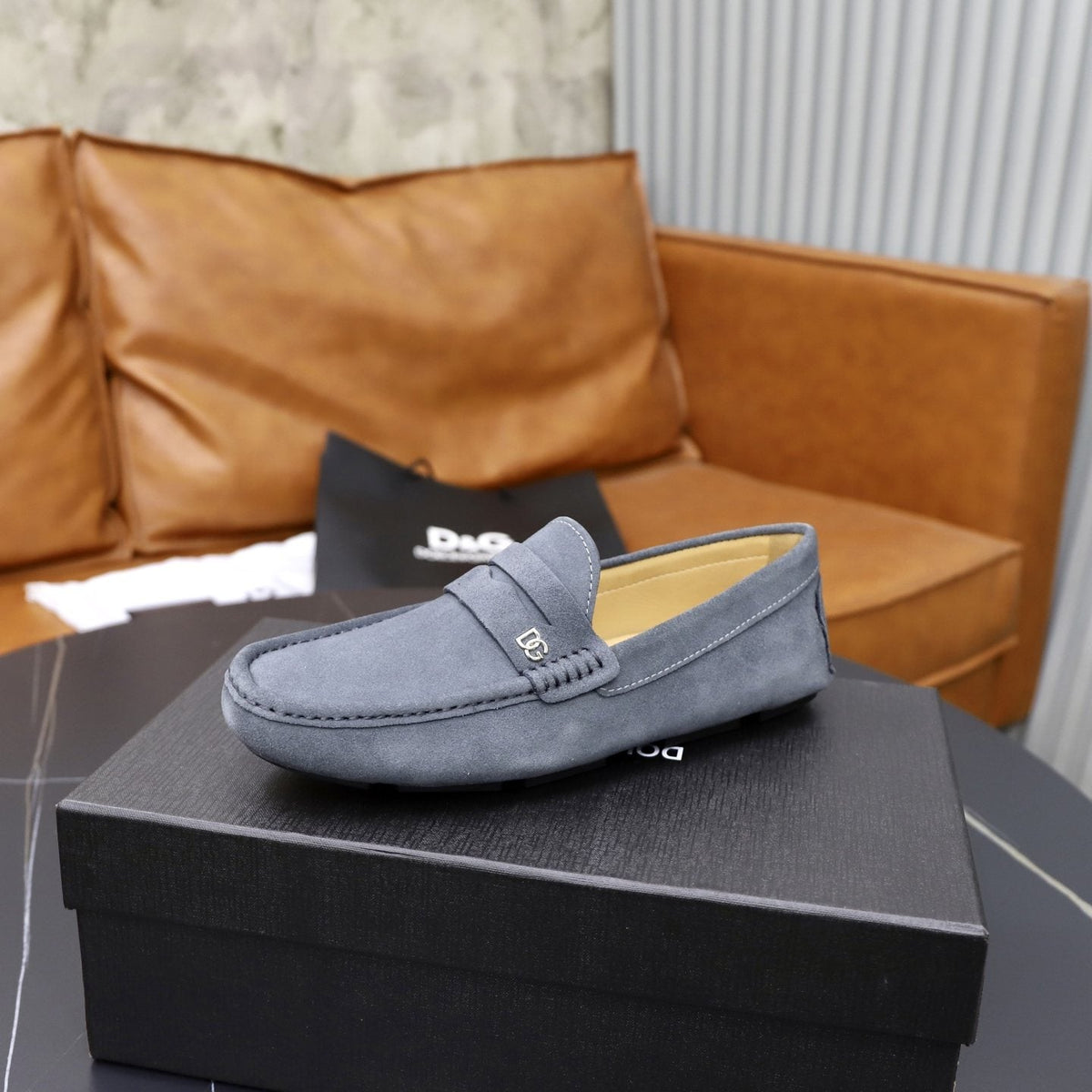 Dolce & Gabbana Moc-Toe Loafers — back