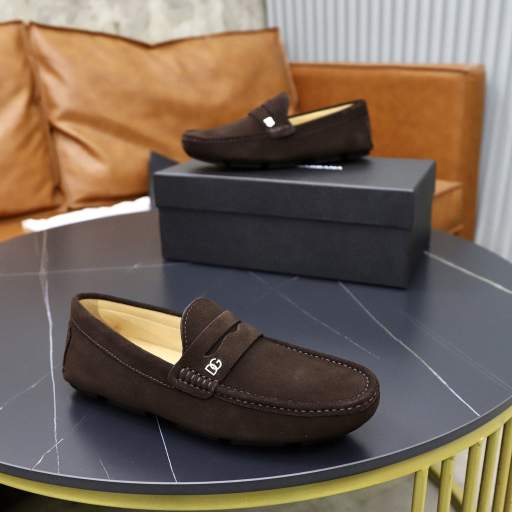 Dolce & Gabbana Moc-Toe Loafers — side