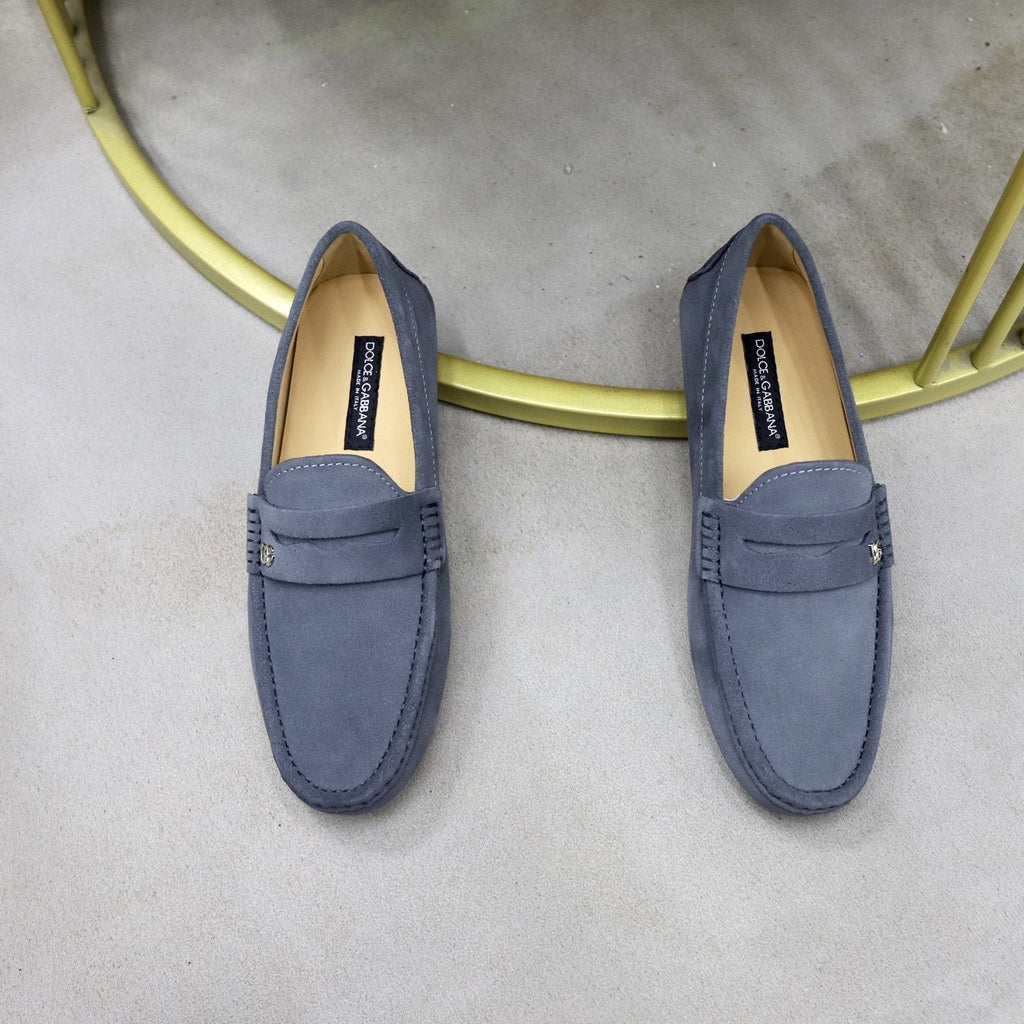 Dolce & Gabbana Moc-Toe Loafers — side