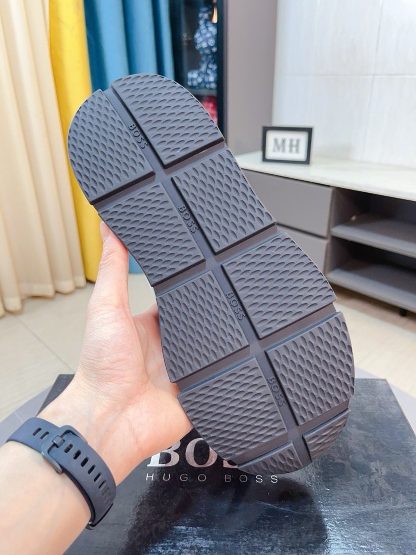 BOSS Mesh Panel Athletic Sneakers — detail
