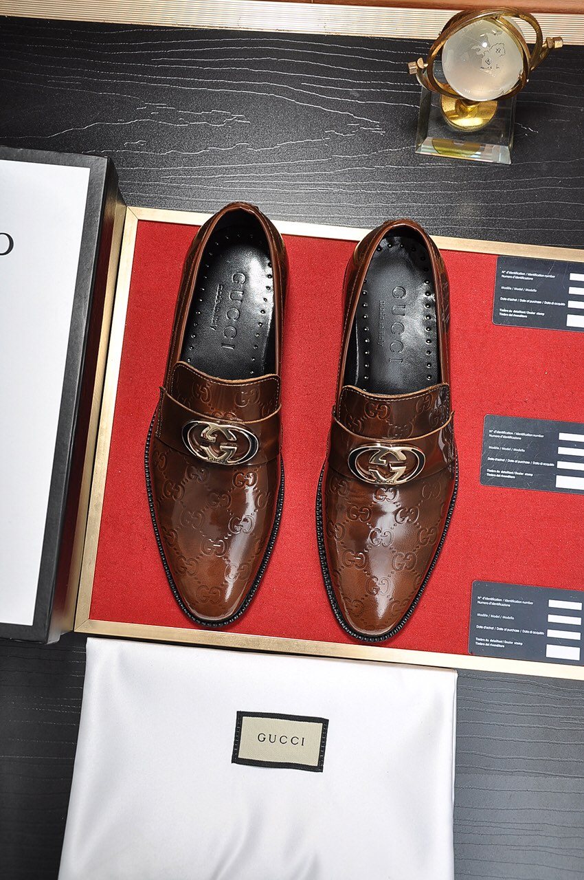 Gucci Buckle Loafers — front