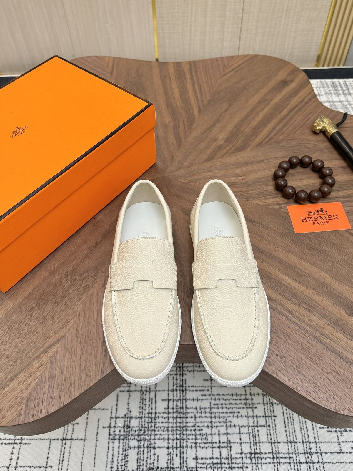 Hermès H-Detail Slip-On Sneakers — front