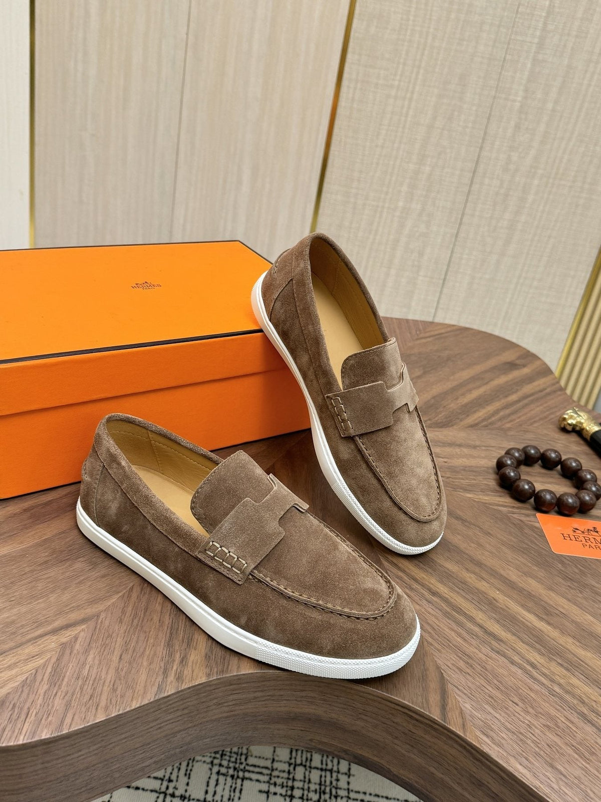 Hermès H-Detail Slip-On Sneakers — front
