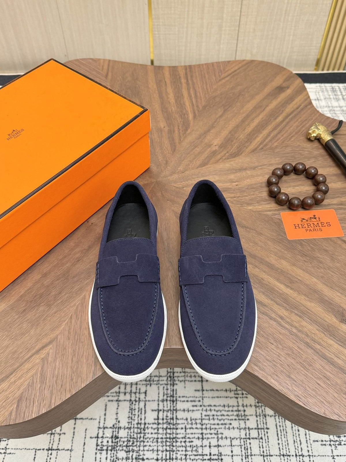 Hermès H-Detail Slip-On Sneakers — front