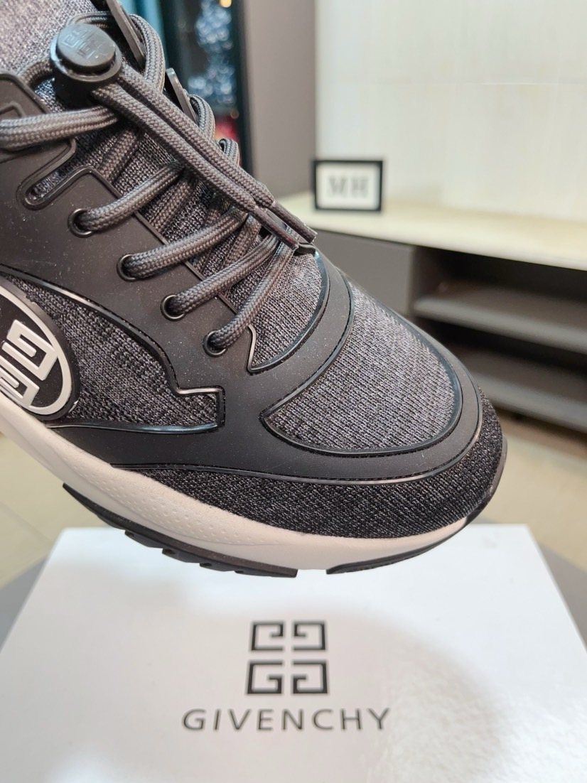 Givenchy Paneled Lace-Up Sneakers — detail
