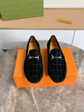 Gucci Textured Horsebit Loafers — hero