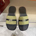 Gucci Patterned Strap Slide Sandals — hero