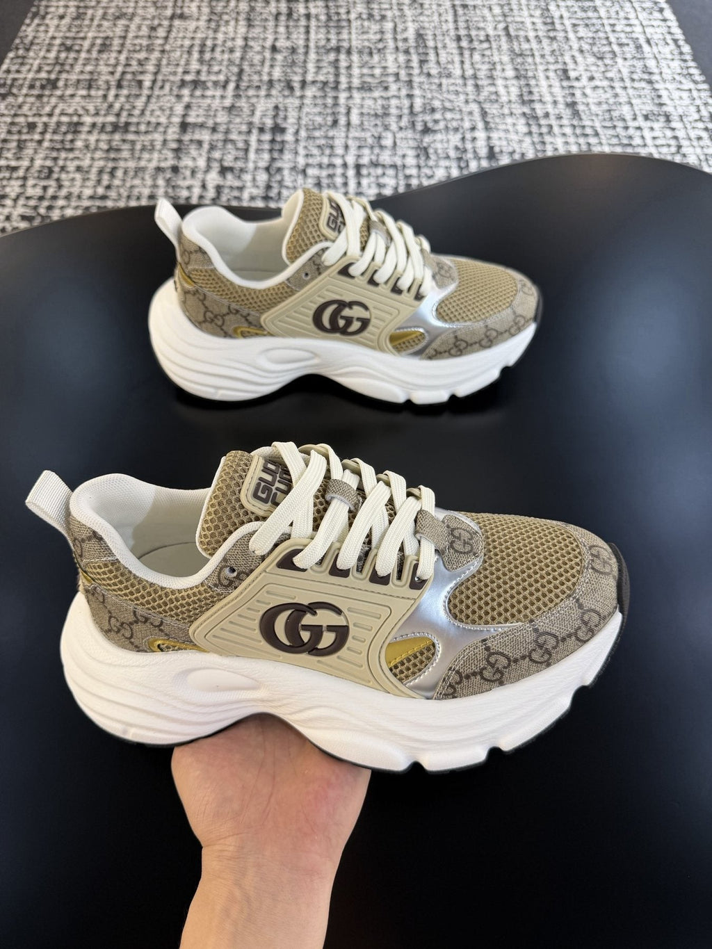 Gucci GG Logo Low-Top Sneakers — back
