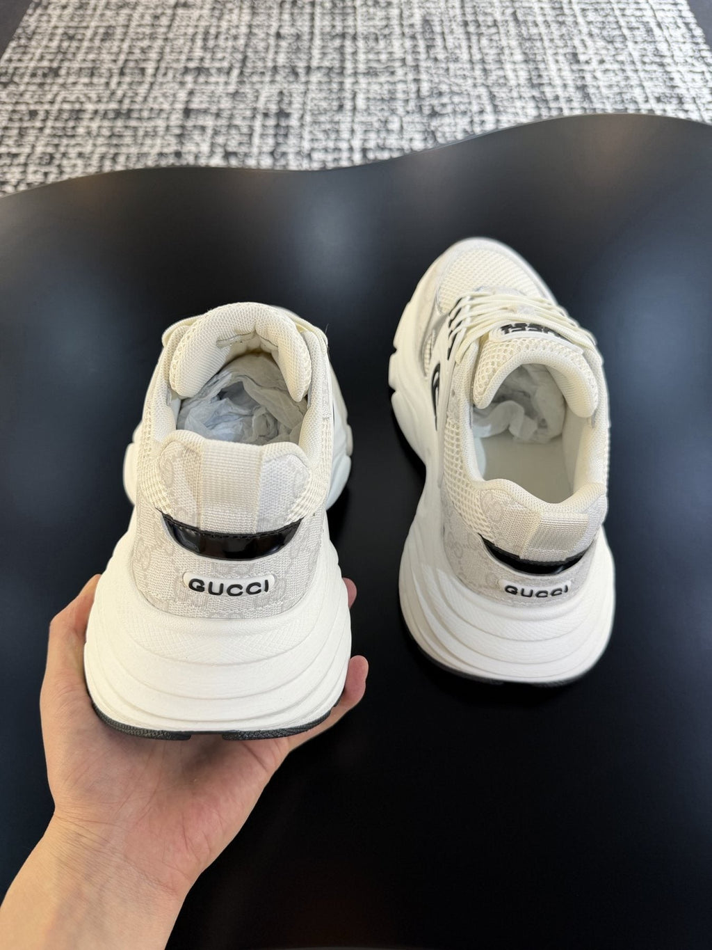 Gucci GG Logo Low-Top Sneakers — back