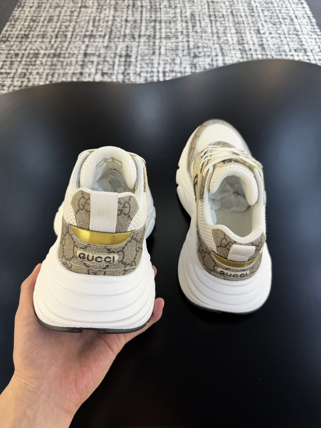 Gucci GG Logo Low-Top Sneakers — back