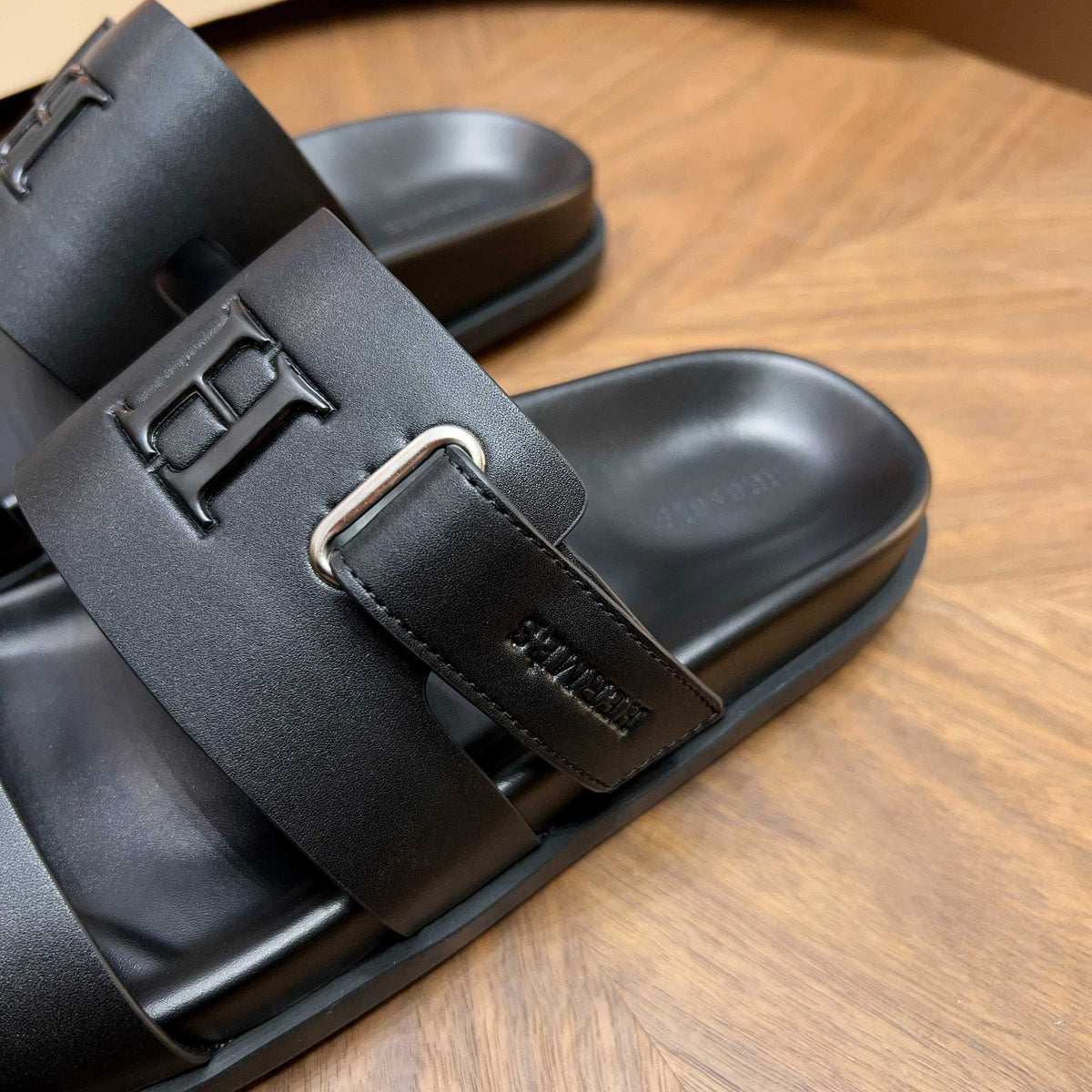 Hermès Two-Strap Slide Sandals — front