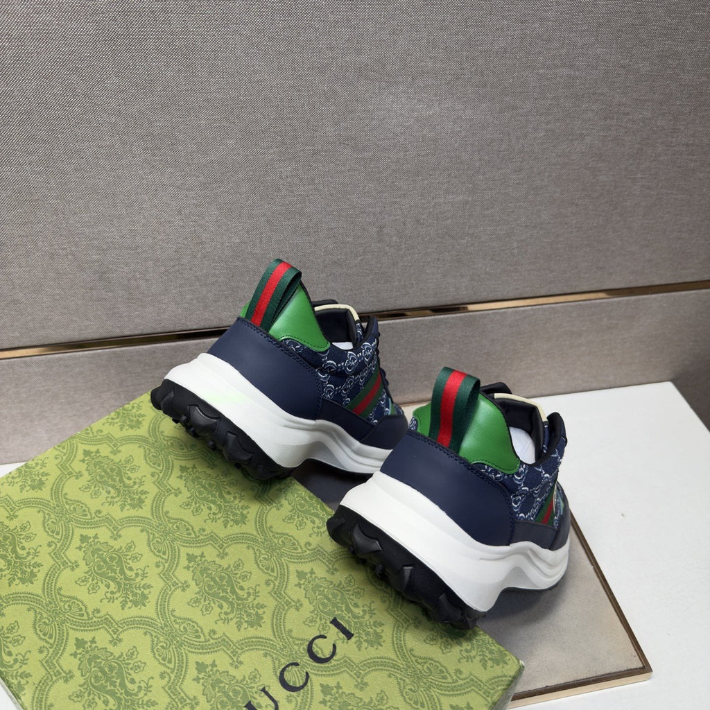 Gucci Green-Red Stripe Men’s Sneakers — back