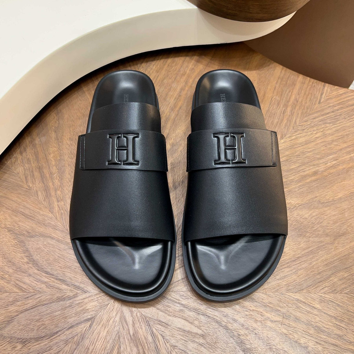 Hermès H Hardware Slide Sandals — front
