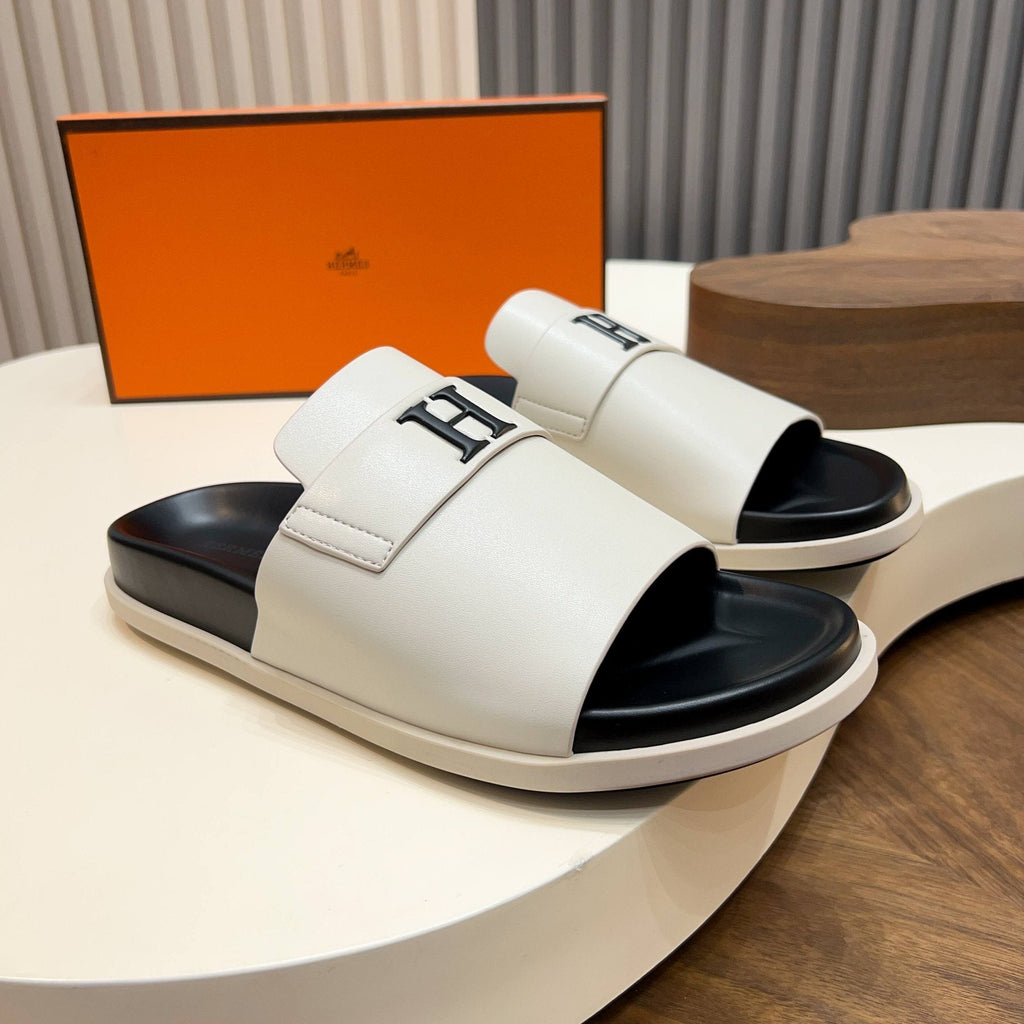 Hermès H Hardware Slide Sandals — front