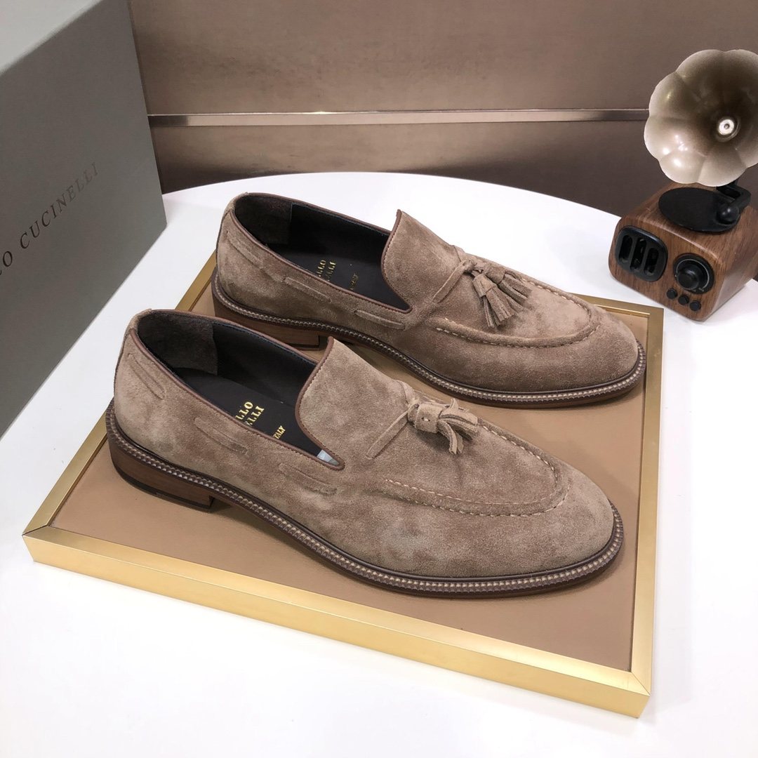 Brunello Cucinelli Men's Tassel Loafers — side