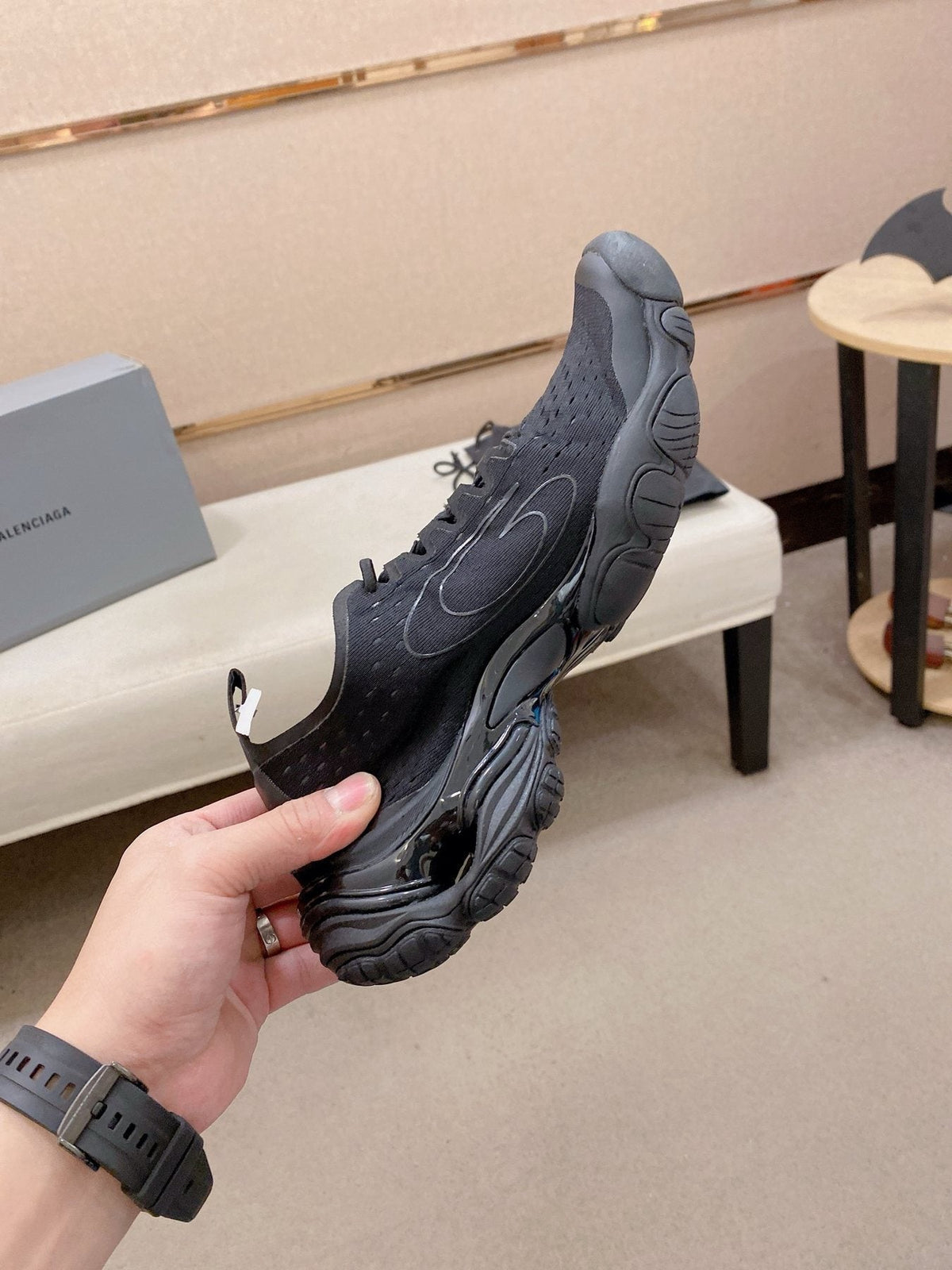 Balenciaga Anatomic Runner Five-Toe Sneakers — back