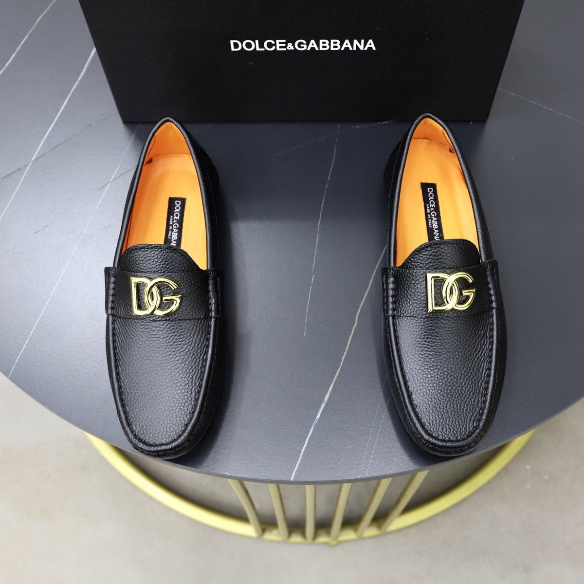 Dolce & Gabbana Gold-Hardware Loafers — front
