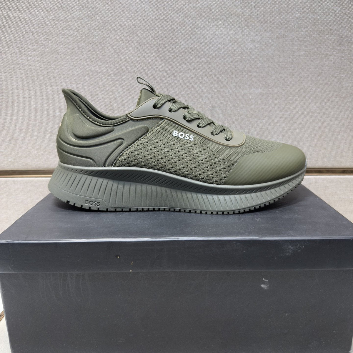 BOSS Mesh Panel Sneakers — side