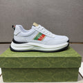 Gucci White Stripe Low-Top Sneakers — hero