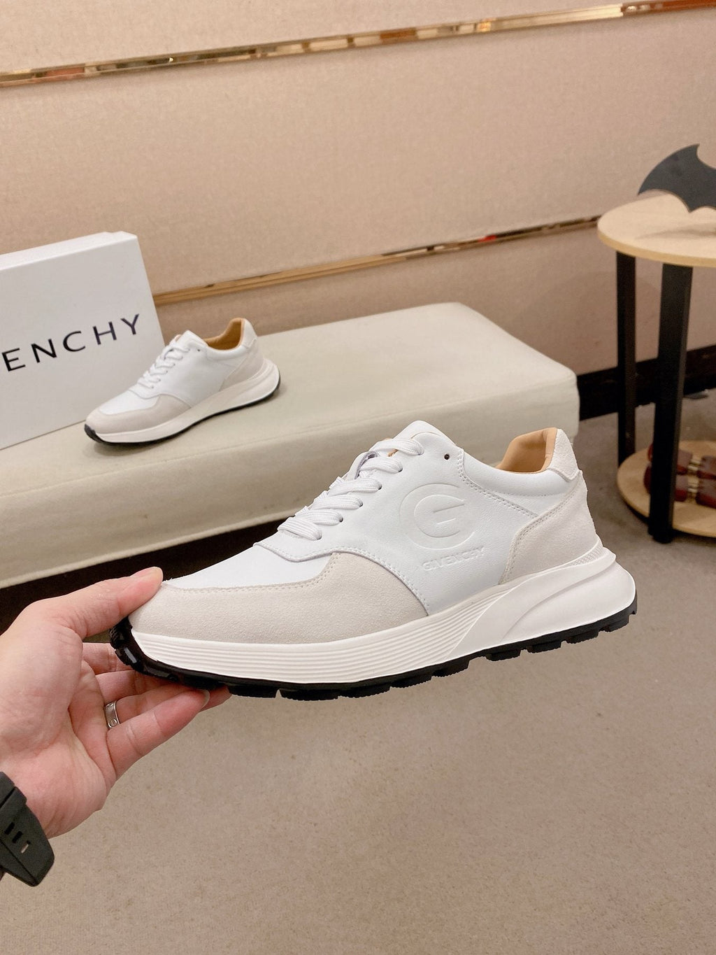 Givenchy Low-Top Lace-Up Sneakers — side