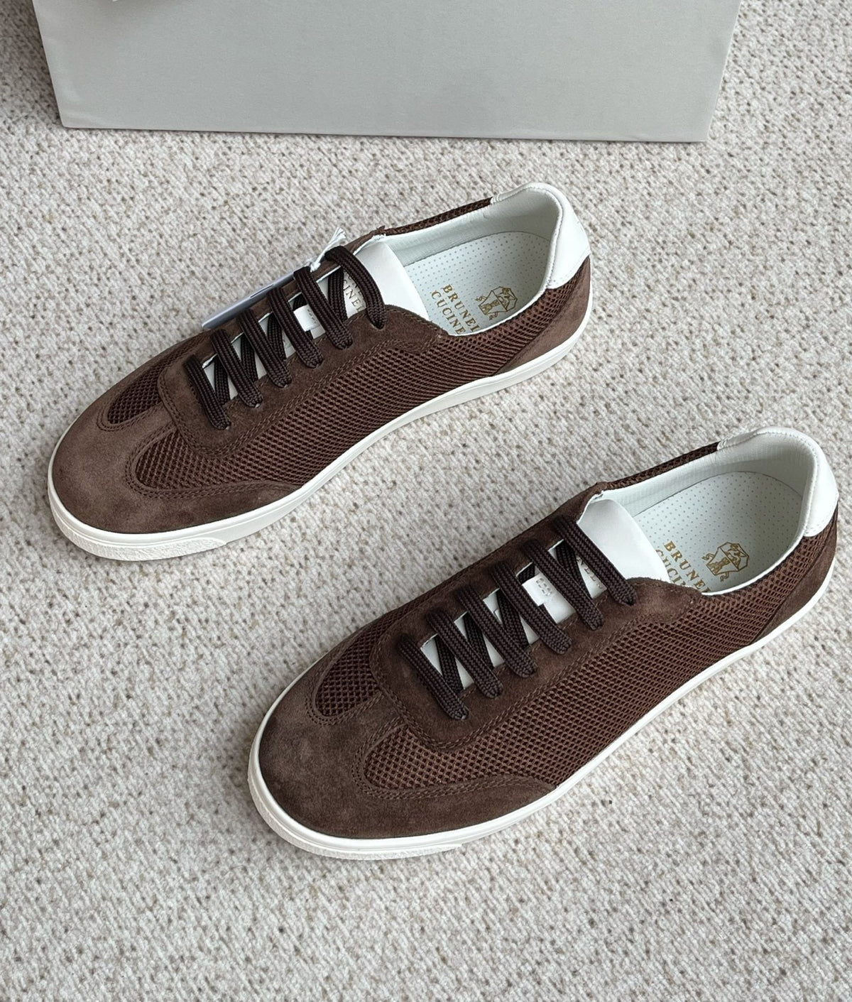 Brunello Cucinelli Low-Top Lace-Up Sneakers — front