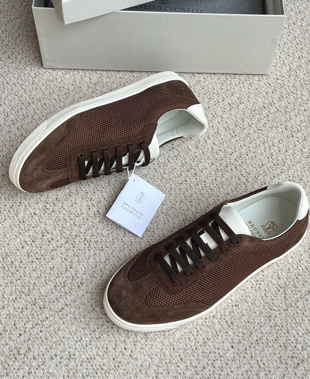 Brunello Cucinelli Low-Top Lace-Up Sneakers — front